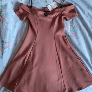 FOREVER 21 off the shoulder skater dress